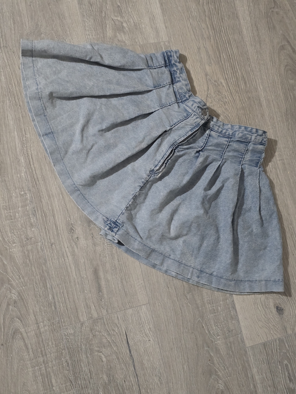 Almost Famous Light Blue Denim Mini Skirt